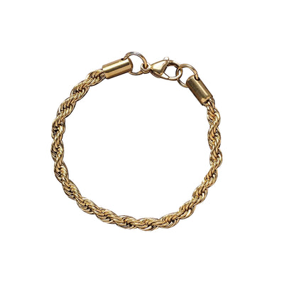 Dripking Rope Bracelet 5mm Gold
