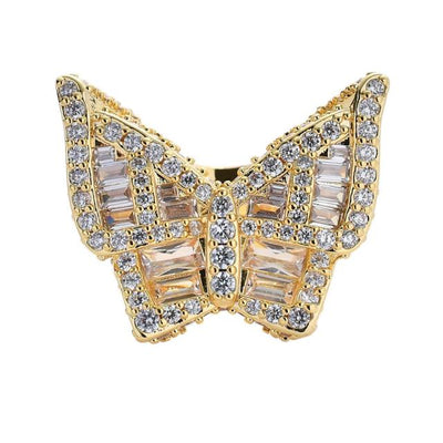 Butterfly Ring. Gold.