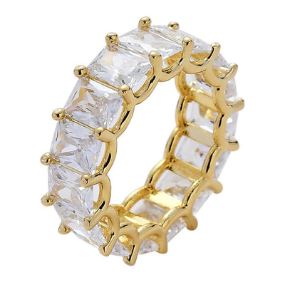 Dripking Baguette Diamond Ring Gold